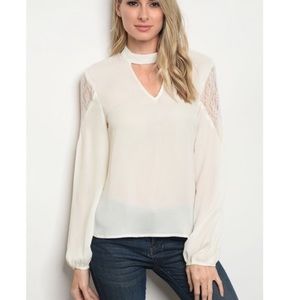 🚚 New loveriche Beautiful Ivory Blouse